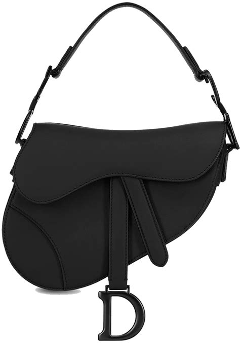 dior saddle bag black on black